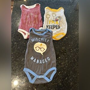Harry Potter Baby Long Sleeve Onesies Set